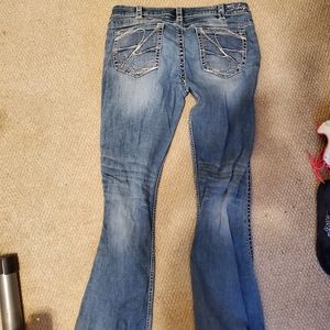 Silver boot cut womens jeans 32/33